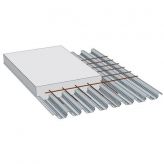 Plancher collaborant COFRASTRA 40 - 6,10 x 0,75 m - ép. 0,75 mm