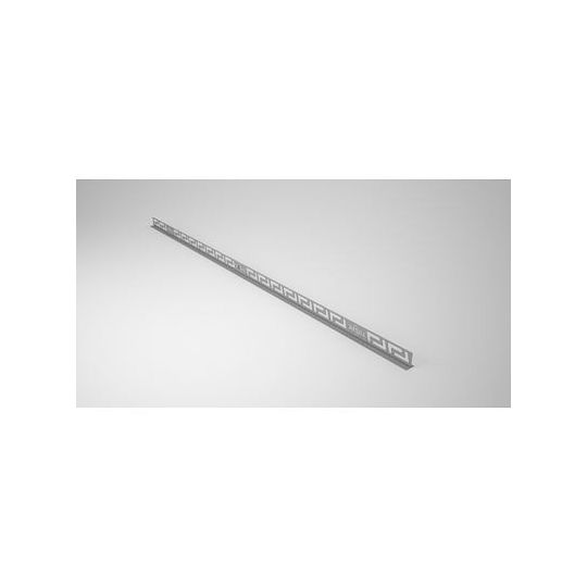 Profilé Lineal inox en biseau pour liaison sol/sol côté droit