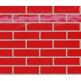 Plaquette de parement ÉMAILLÉ en terre cuite PL02 - Rouge